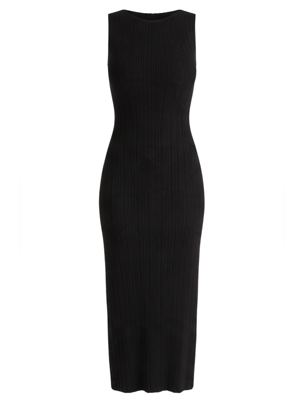 Quince Cotton Cashmere Ribbed Sleeveless Midi
Dress Black NWT Size XL